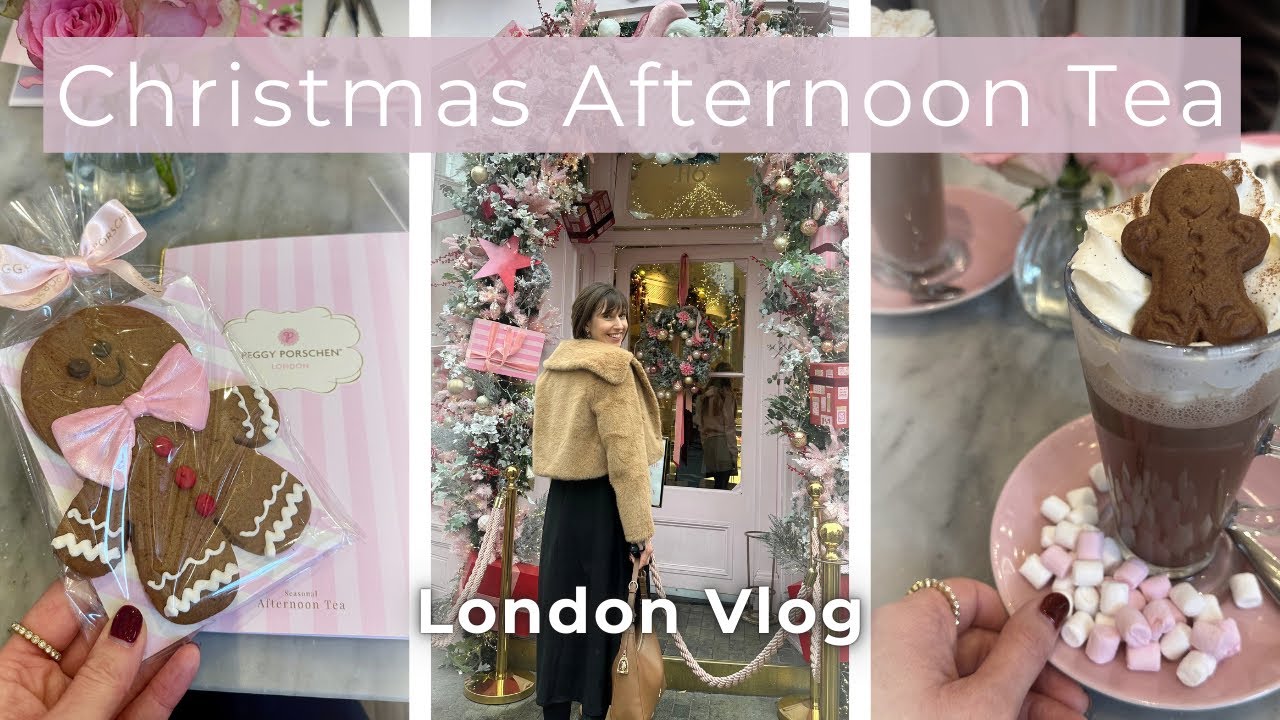You HAVE to See This! The Prettiest Christmas Afternoon Tea in London 2025 & Lights Tour ✨