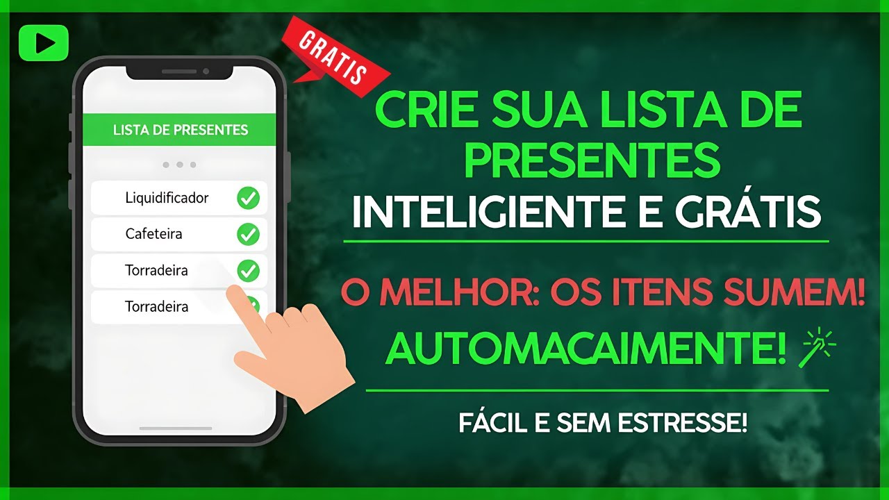 Como Criar uma Lista de Presentes Online Grátis em Minutos! - ATUALIZADO
