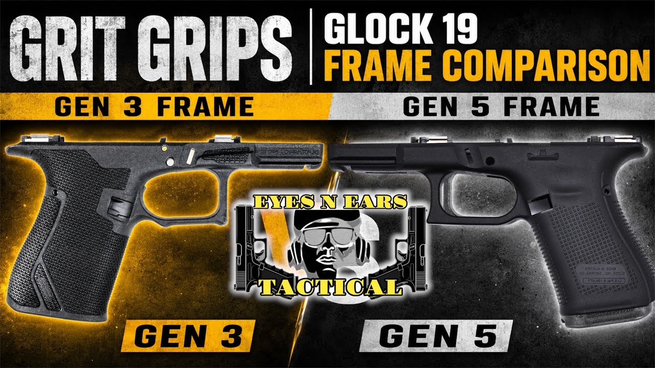 Grit Grips G19 Gen 3 против Glock 19 Gen 5