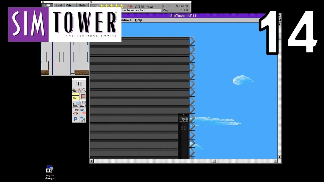 Let's Play SimTower: The Vertical Empire • 14 • To the top 🔝