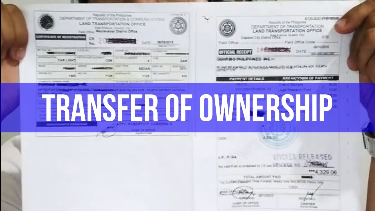 Transfer of Ownership