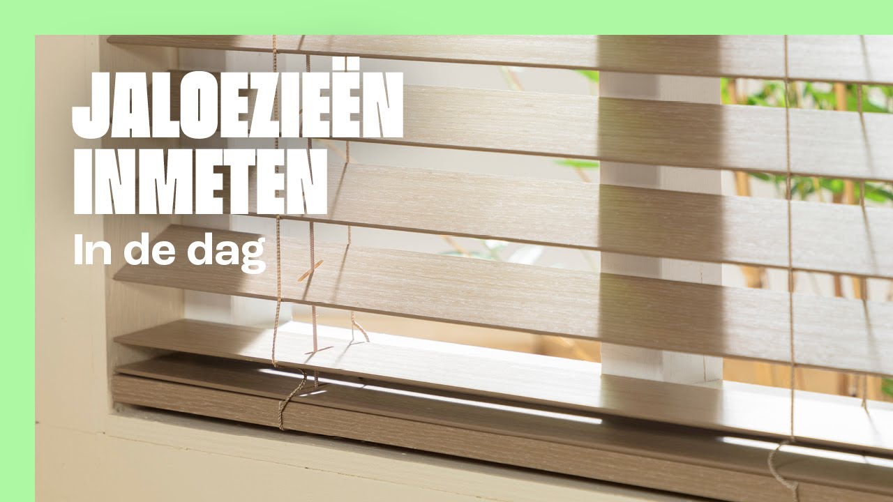 Zelf jaloezieën inmeten in de dag? Stap-voor-stap uitleg!