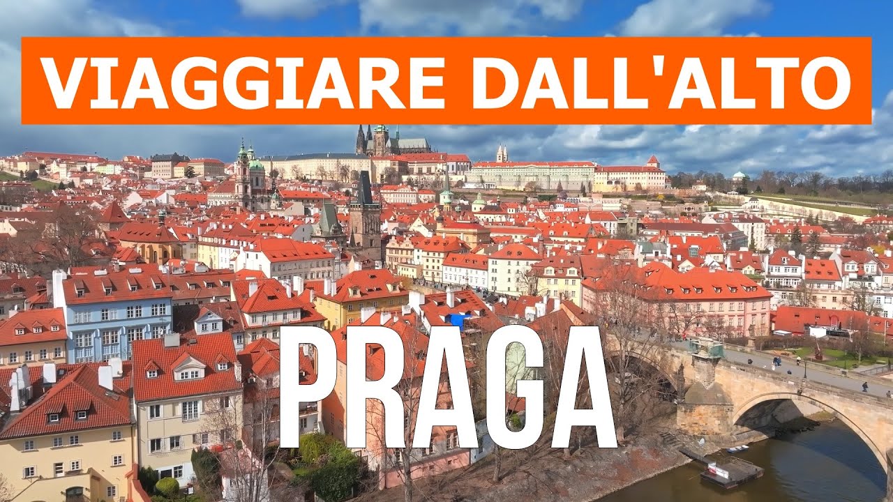 Praga dal drone | Video 4k | Repubblica ceca, Praga dall'alto
