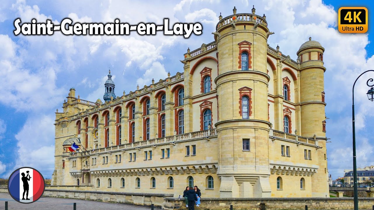 🇫🇷 SAINT-GERMAIN-EN-LAYE | France | February Winter Amazing Walking Tour [4K/60fps]