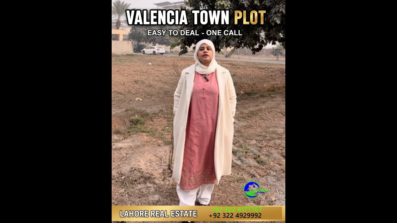 1 Kanal Plot for Sale in Valencia Town Lahore | J Block | Near Pine Avenue & Nawaz Sharif Hospital