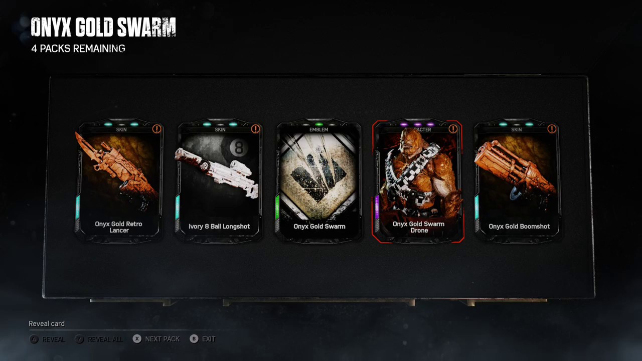 Gears of War 4 - ONYX GOLD SWARM PACKS OPENINGS!
