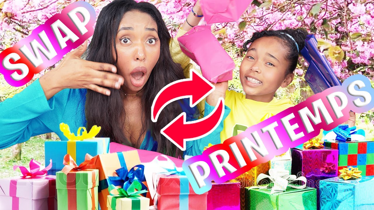 SWAP de PRINTEMPS ENTRE SŒURS !! Échange de cadeaux en famille + On lit les Commentaires