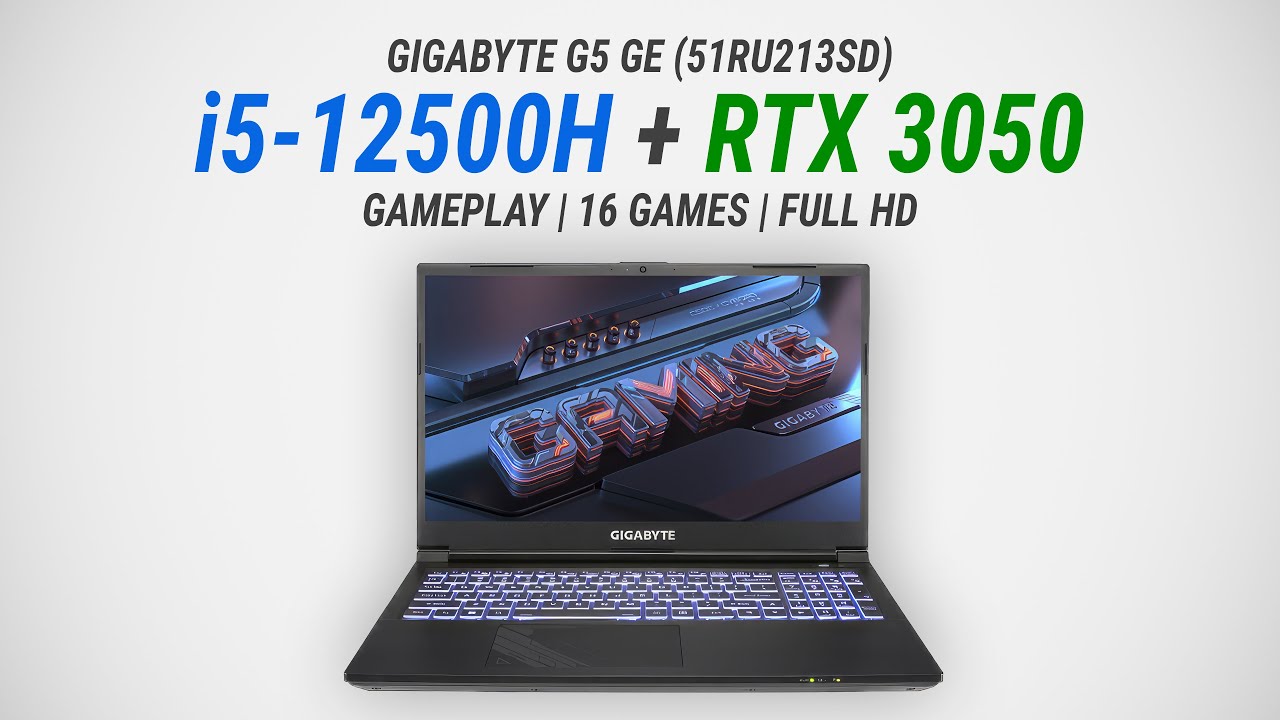 Core i5-12500H + GeForce RTX 3050 Laptop: Test in 16 games at 1080p