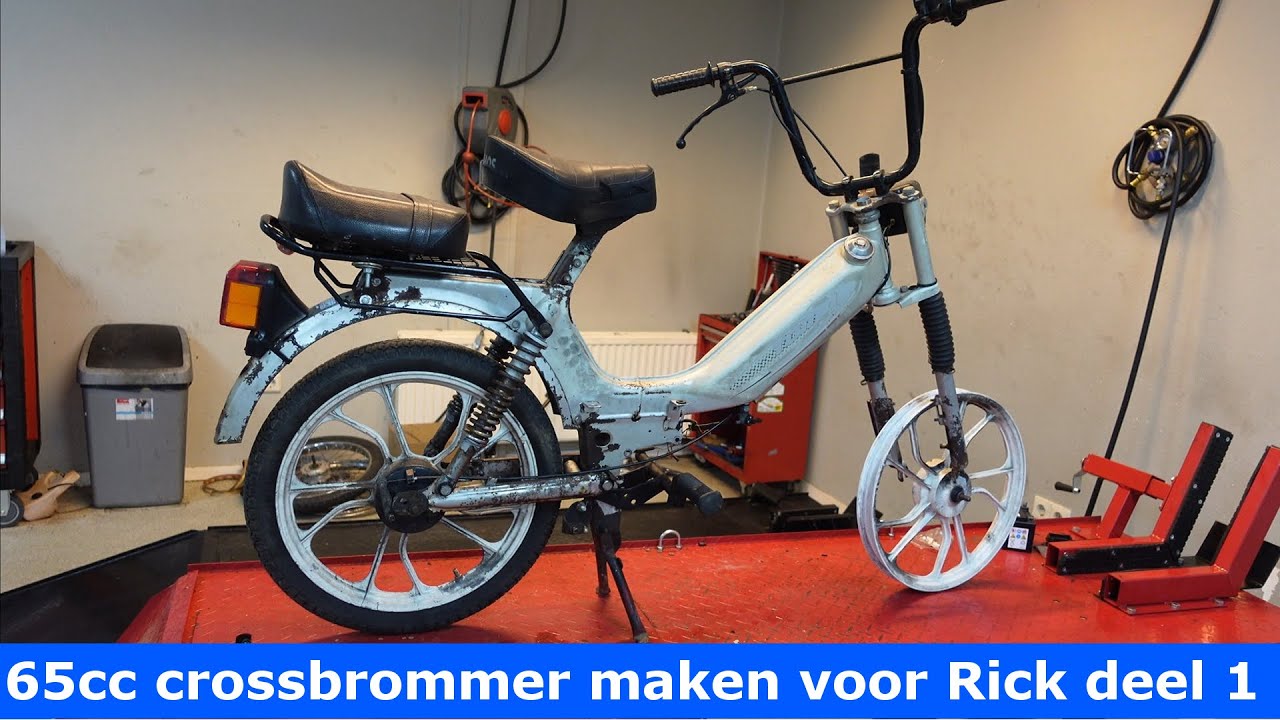 Tomos 65cc crossbrommer bouwen deel 1