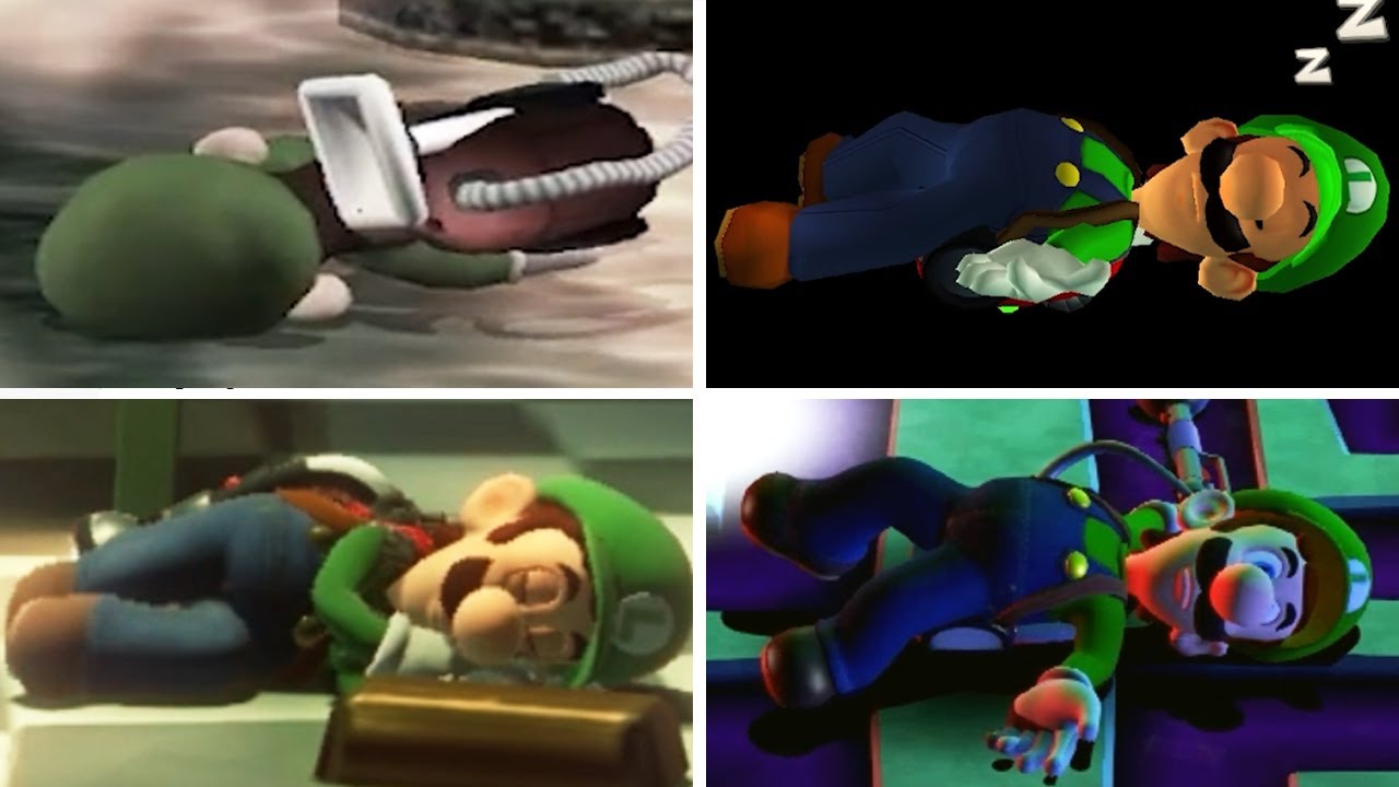 Evolution of - Game Over in Luigi's Mansion Games