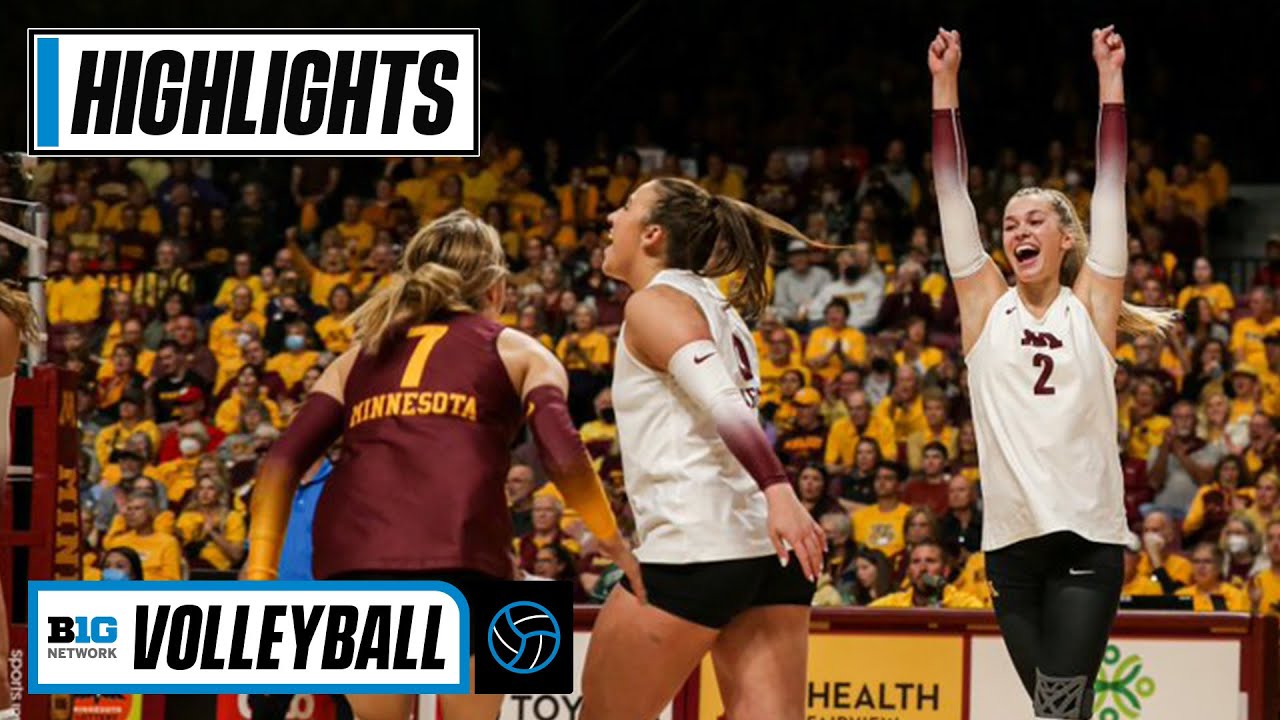 Wisconsin at Minnesota | Highlights | Big Ten Volleyball  | 9/25/2022