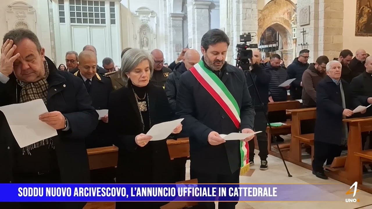 Soddu nuovo Arcivescovo, l’annuncio ufficiale in cattedrale