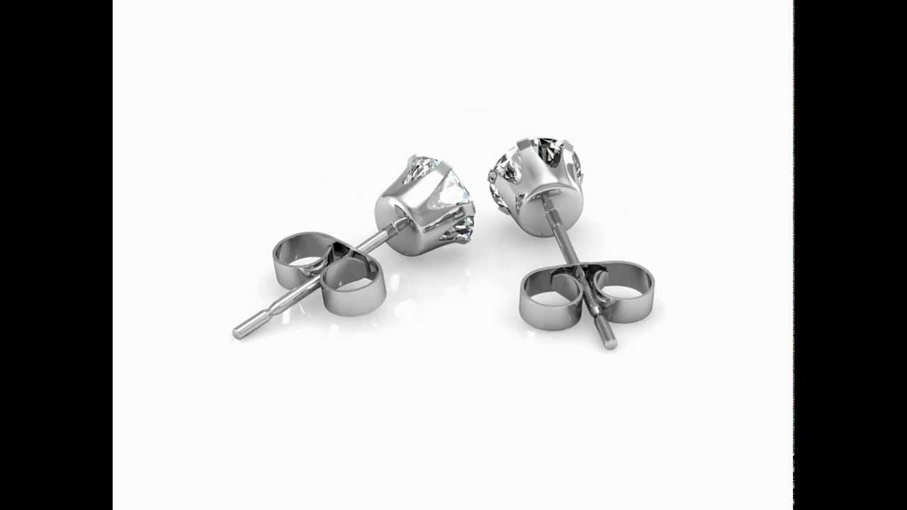 Her Jewellery Solitaire Earrings (Made with SWAROVSKI ZIRCONIA)