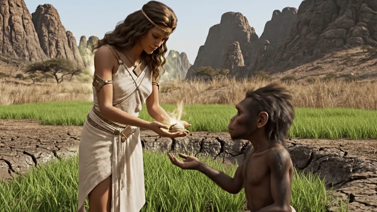 HERA, ATHENA, MEDUSA vs EARLY HUMANS ✨ Untold Secrets | Survival challenge in Stone Age (3D CGI)