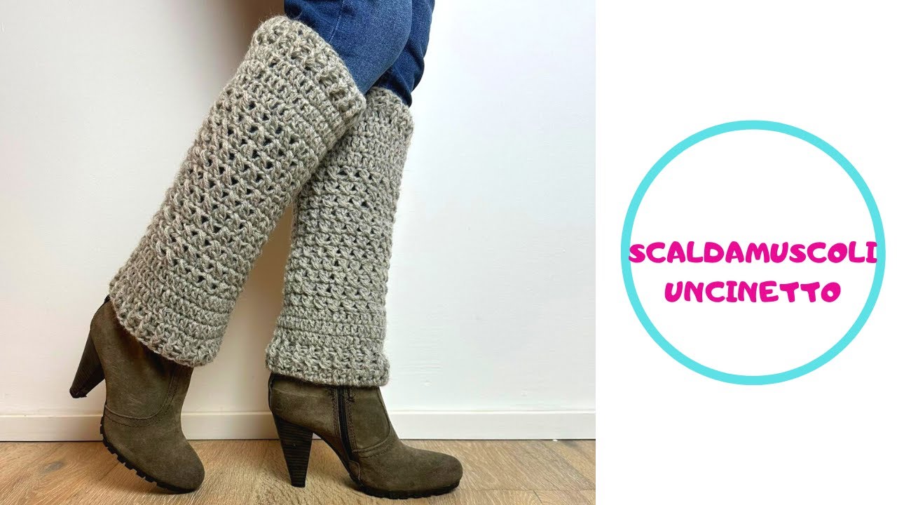 Scaldamuscoli ad uncinetto - easy crochet tutorial leg warmers uncinetto facile per principianti