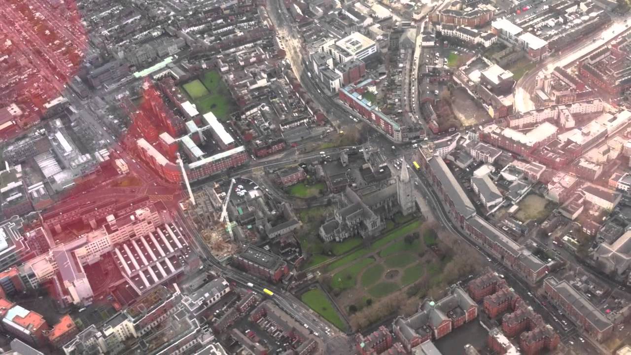 Helicopter tour over Dublin
