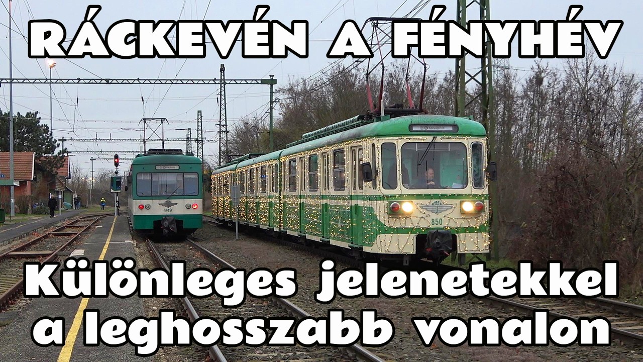 2025.12.14. Fénybe borult a Ráckevei HÉV is. A búcsúzó MIXa fényhév-körút harmadik hétvégéje