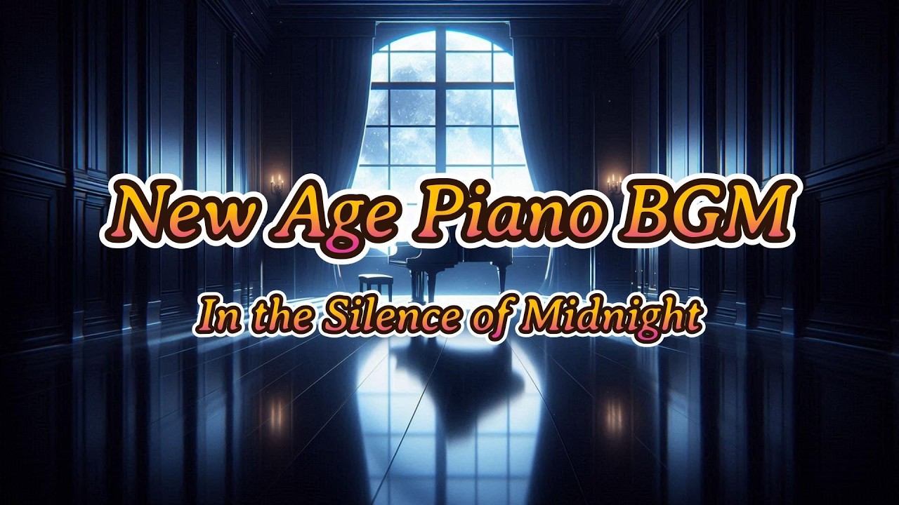New Age Piano BGM | In the Silence of Midnight | Imagined Melody