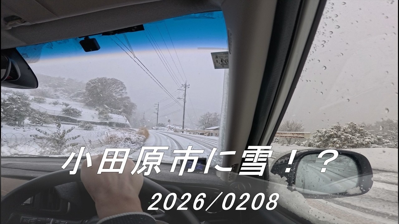小田原市に降雪！？2026/0208