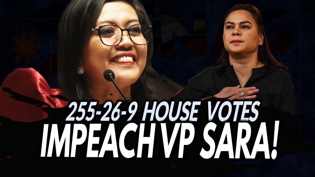 257-25-9 VOTES! Tuloy ang Impeachment vs VP Sara Duterte