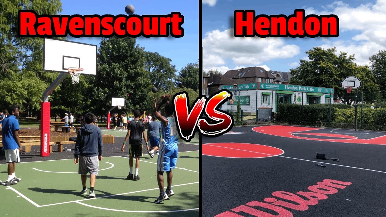 BATTLE OF THE LONDON COURTS!! Rating outdoor UK basketball courts EP 6, Ravenscourt and Hendon park.