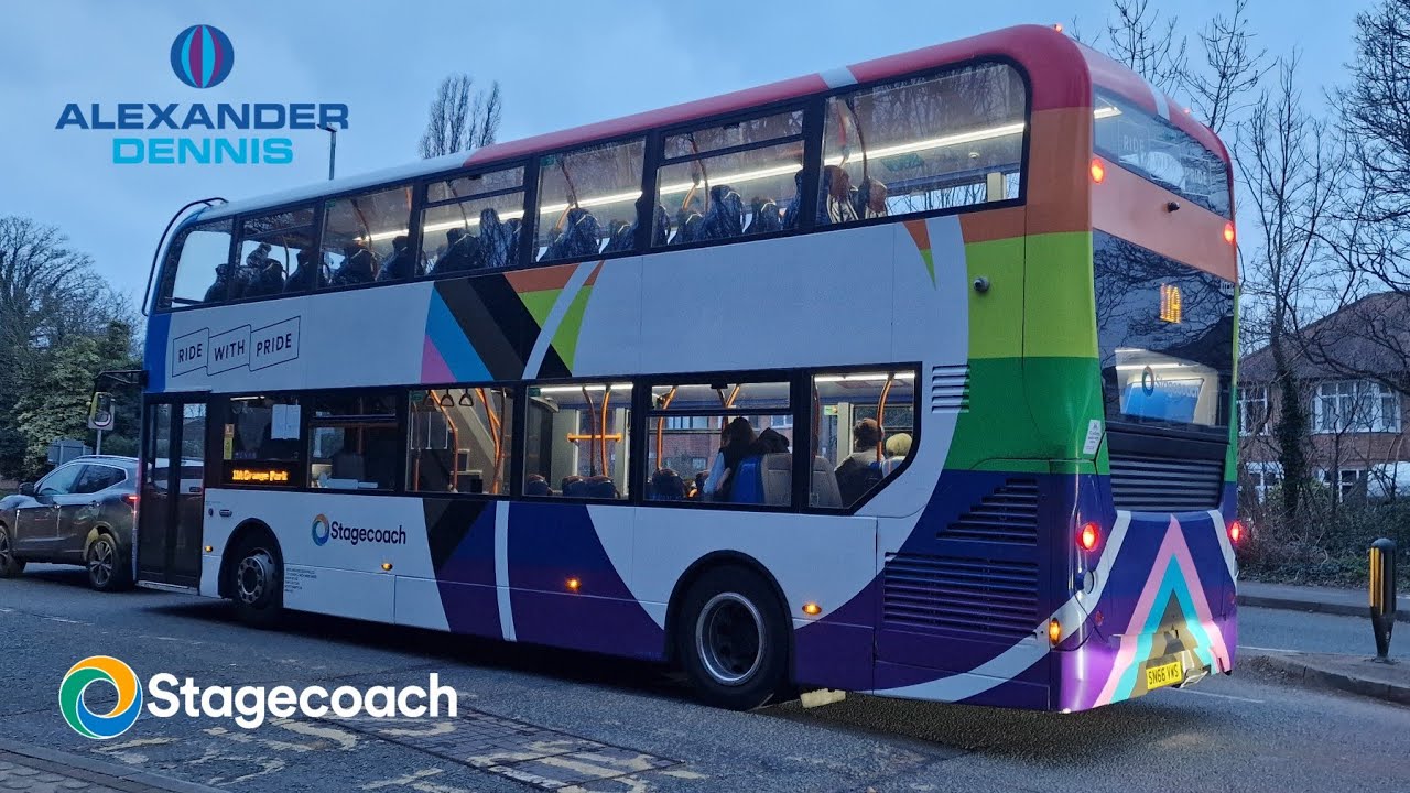 ( OMSI 2 ) Stagecoach midlands Enviro 400 MMC ( SN66 VWS - 10726 ) on westcountry 3 on route 1A