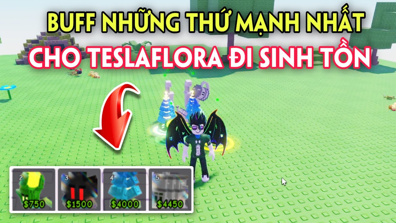 GARDEN TOWER DEFENSE - MÌNH BUFF NHỮNG THỨ MẠNH NHẤT CHO TESLAFLORA ĐI SINH TỒN #48