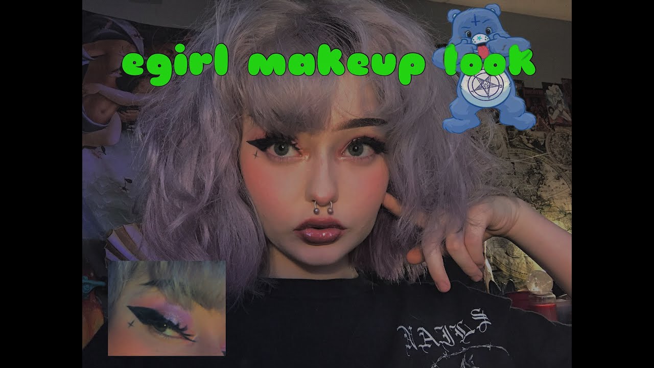 Basic egirl makeup look🧸