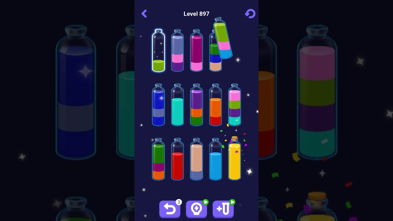 Water Sort Puzzle Логические Стратегии – Уровни 891–900 Тихое Прохождение #watersort