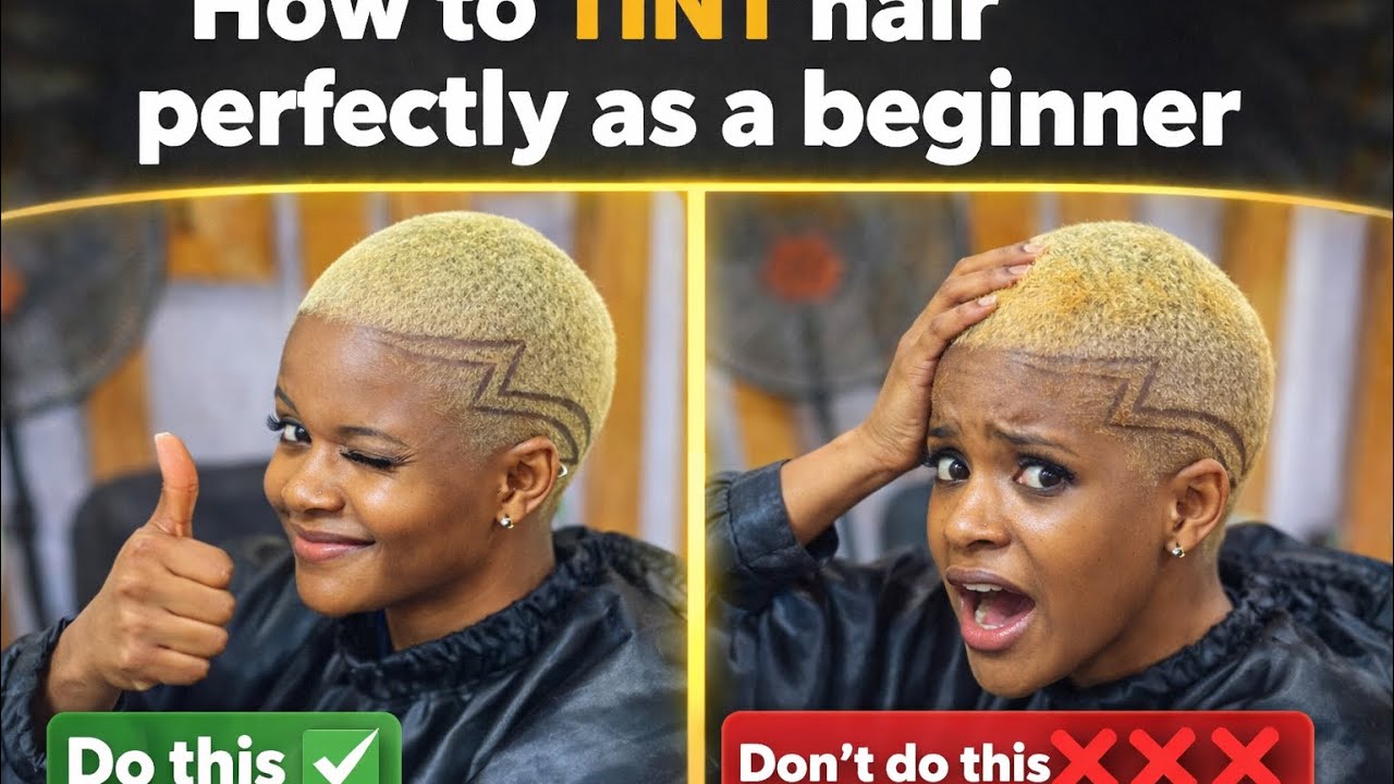 How To Tint hair perfectly as a beginner ✅