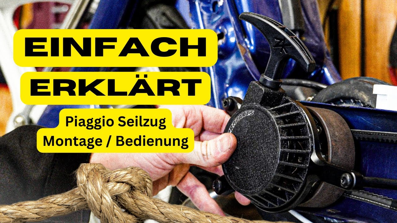 Seilzugstarter montieren Piaggio Mofa 🔧 Ziemlich praktisch für so wenig Aufwand😎