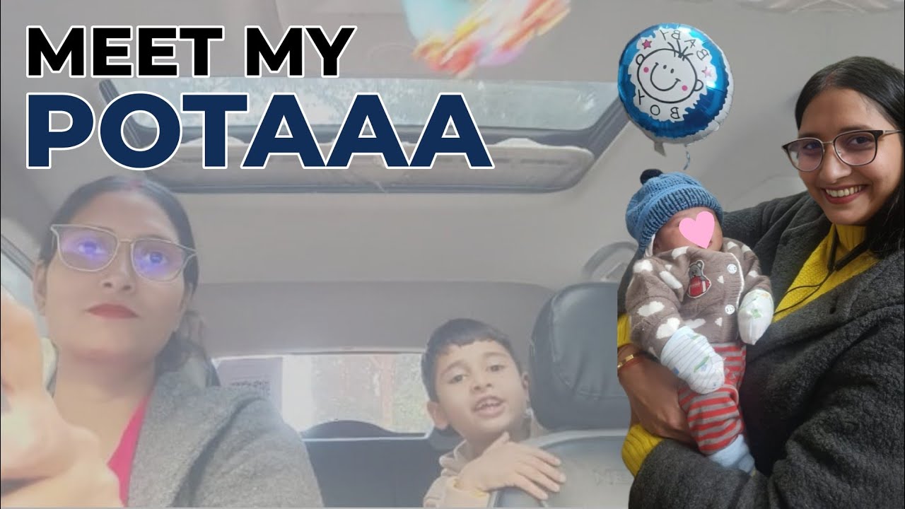Now I am a young Daadi 😎 Going to meet my Pota #viral #vlog #daily 