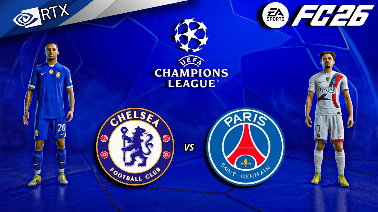 ФК 26 - Челси против ПСЖ, с участием Палмера и Дембеле | 1/8 финала Лиги чемпионов, 2-й матч | PC...