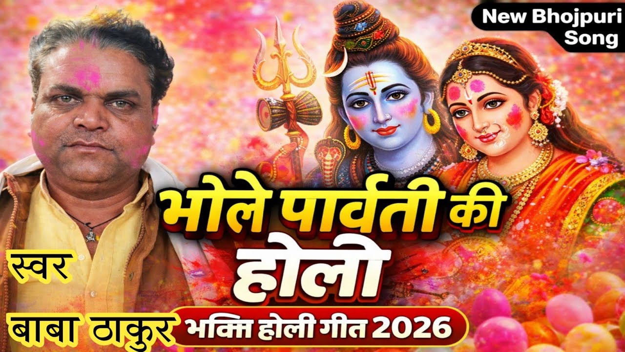 भक्ति होली गीत 2026 | भोले बाबा और माता पार्वती की होली 🔱🌸 | New Bhojpuri Holi Song 2026