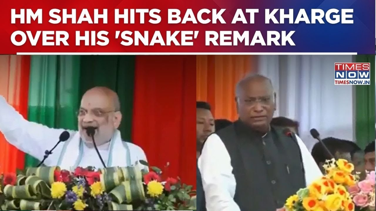 Kharge&rsquo;s &lsquo;Snake&rsquo; Remark on BJP & RSS Triggers Row; HM Amit Shah Hits Back With Brutal Counter