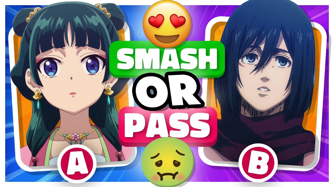 🔥 Smash or Pass 💔 130 Most Popular Anime Girls [Girls Version] 🎤