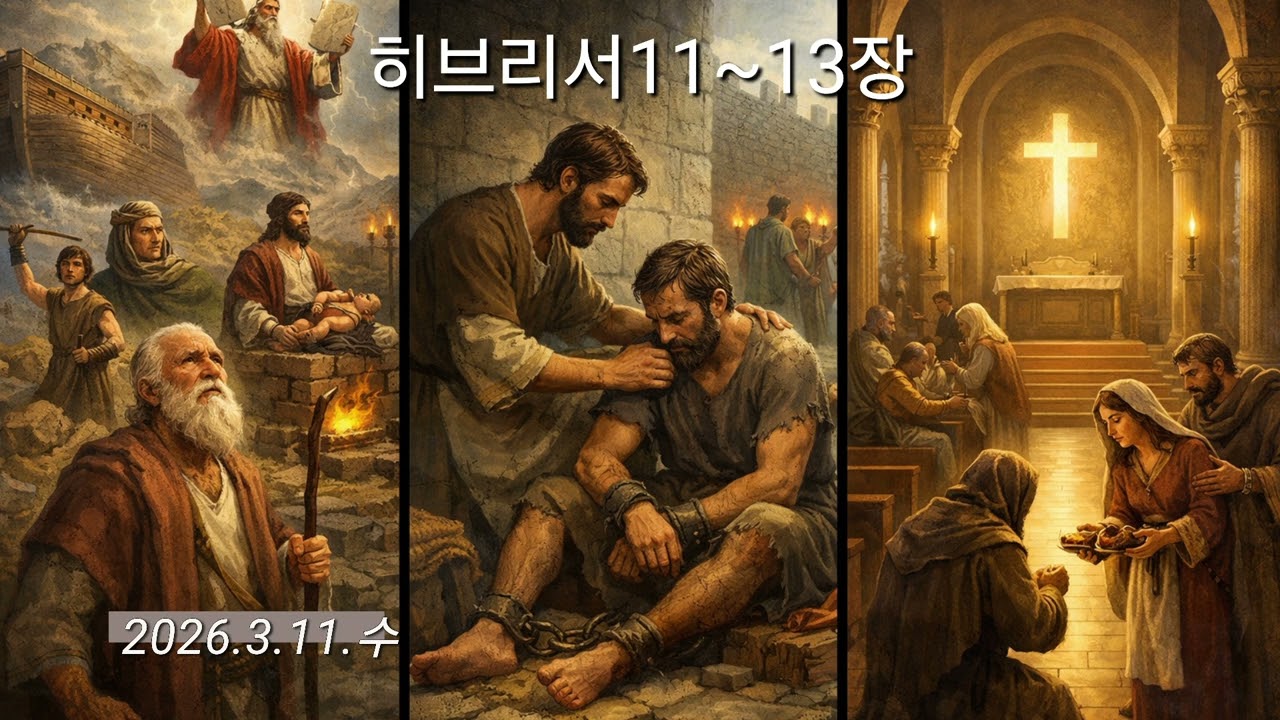 히브리서11~13장/믿음의 길/인내/사랑의 삶