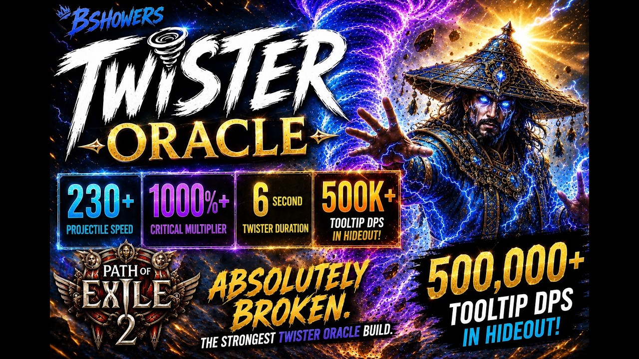 Более 1000 множителя критического урона!!!! Мощнейший билд Twister для Oracle в POE2 Return of th...