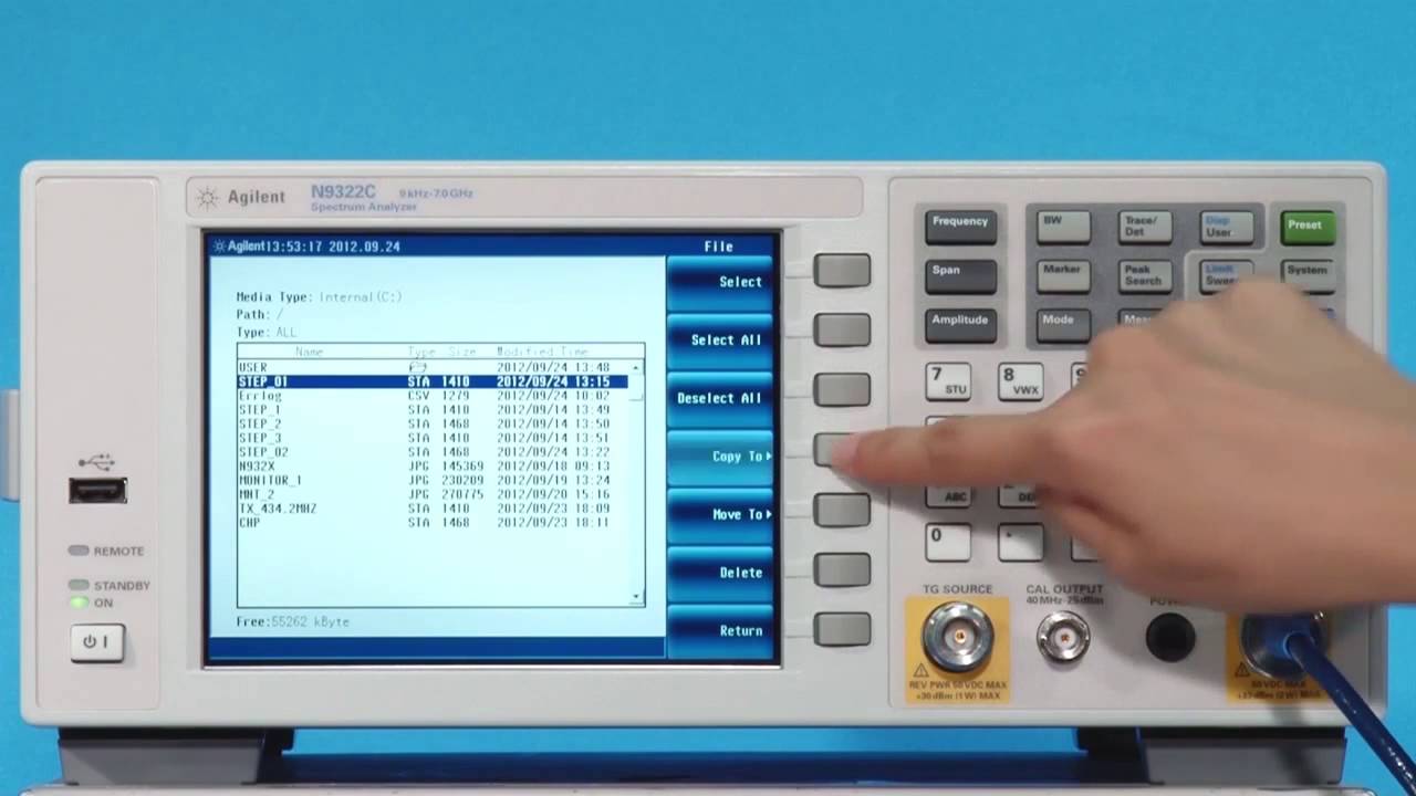 Using the User Quick Set-up Softkeys | N9322C BSA Basic Spectrum Analyzer | Keysight Technologies