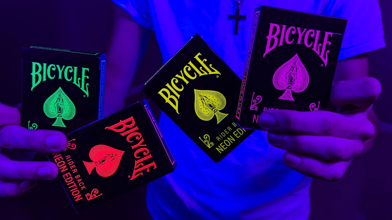 Обзор колоды игральных карт Bicycle Neon Edition!