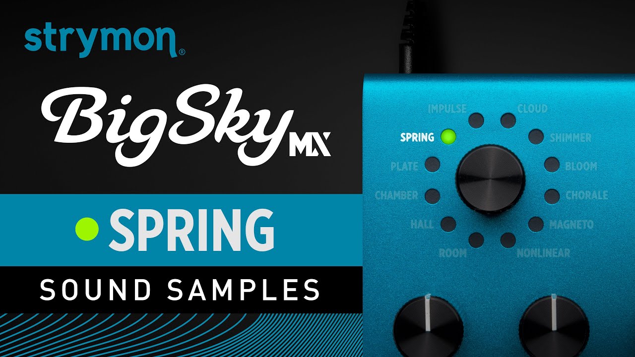 Strymon BigSky MX | Sound Samples | Spring Reverbs