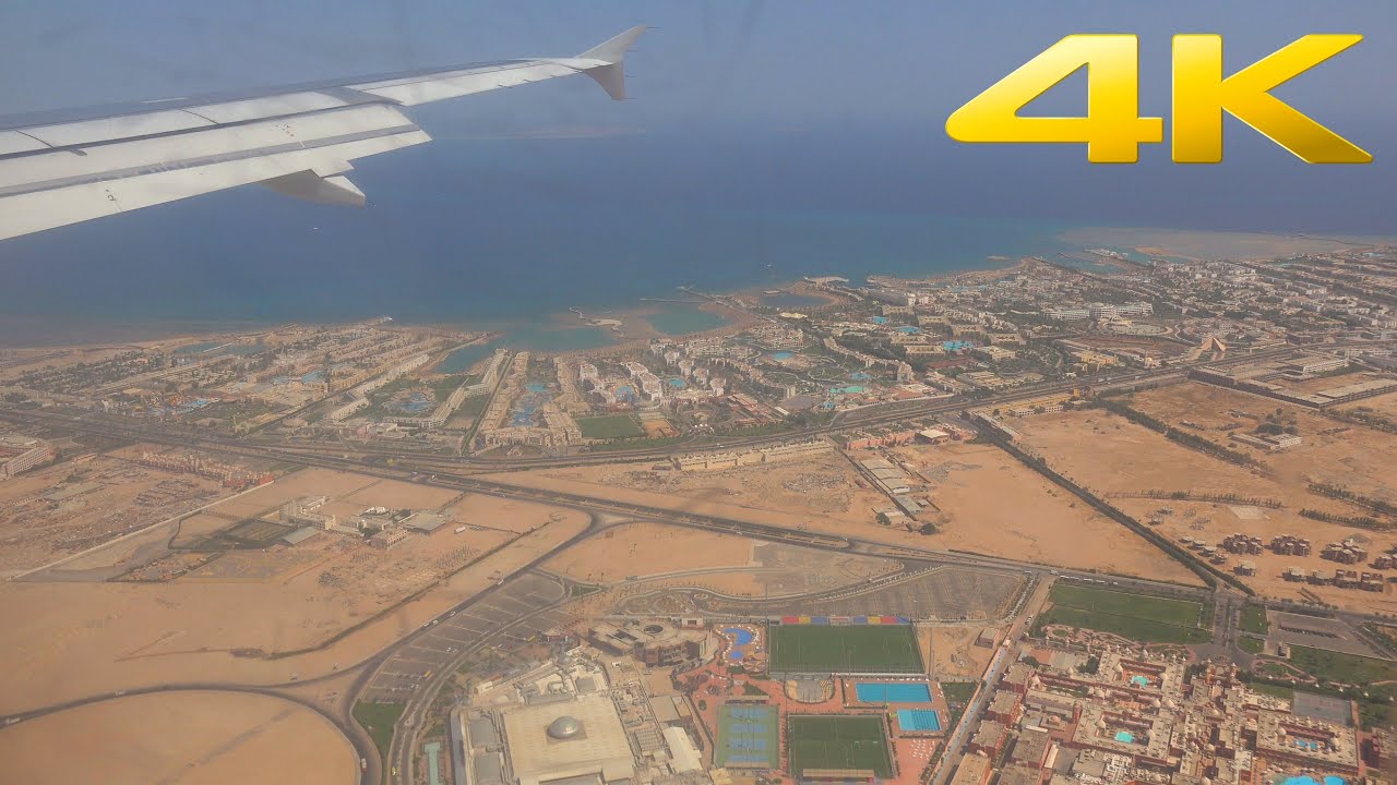 4K | SmartLynx Airbus A320 flight from Berlin to Hurghada