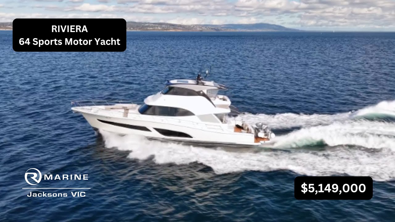 Riviera 64 Sports Motor Yacht, 2025 Model - Available now in Melbourne