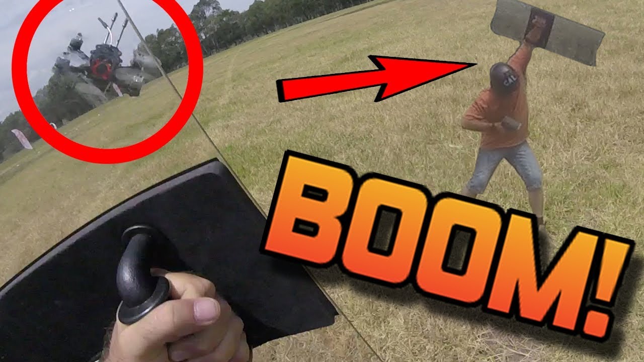 RACING DRONE VS RIOT SHIELD at 70MPH! FULL SPEED IMPACT! Hummingbird geprc review