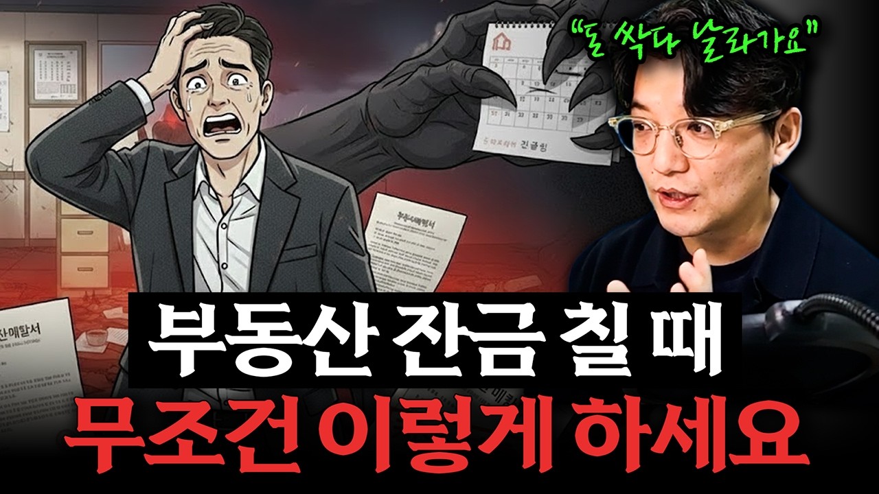 모르고 있다가 평생 후회하게 되는 부동산 잔금 최악의 실수 3가지