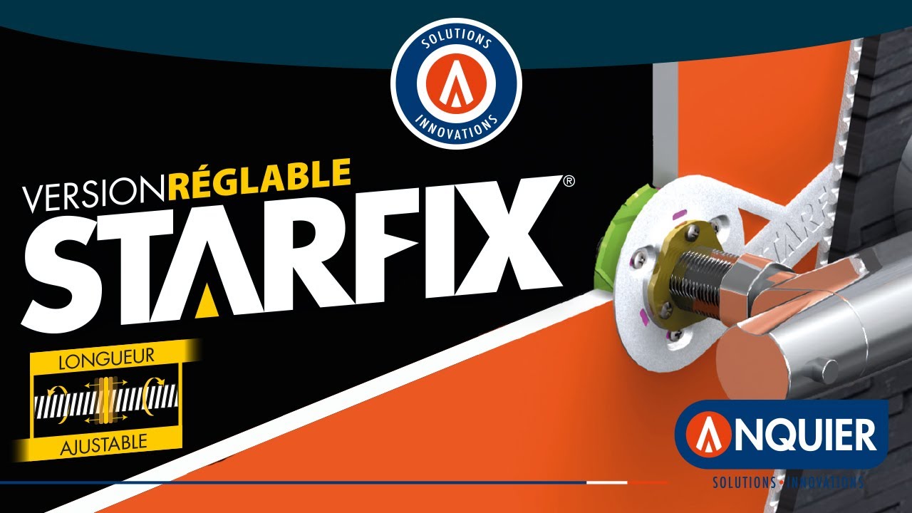 ANQUIER // STARFIX RÉGLABLE - Sortie de cloison pour mitigeur sur plaques de plâtre.
