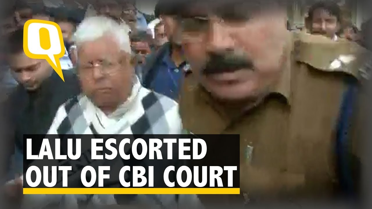 Lalu Prasad Yadav Escorted Out of CBI Court After Conviction in Fodder Scam | The Quint