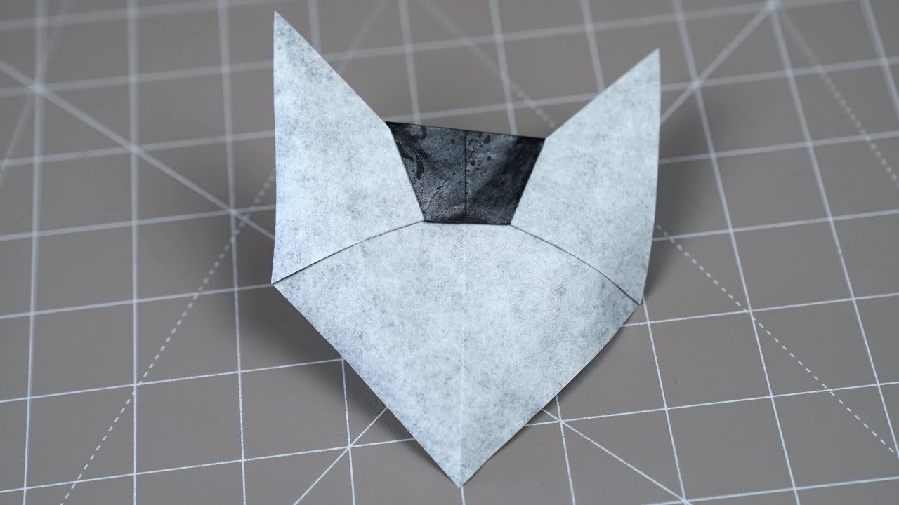 FAST & EASY Origami Cat Face Tutorial - FearlessFlourish
