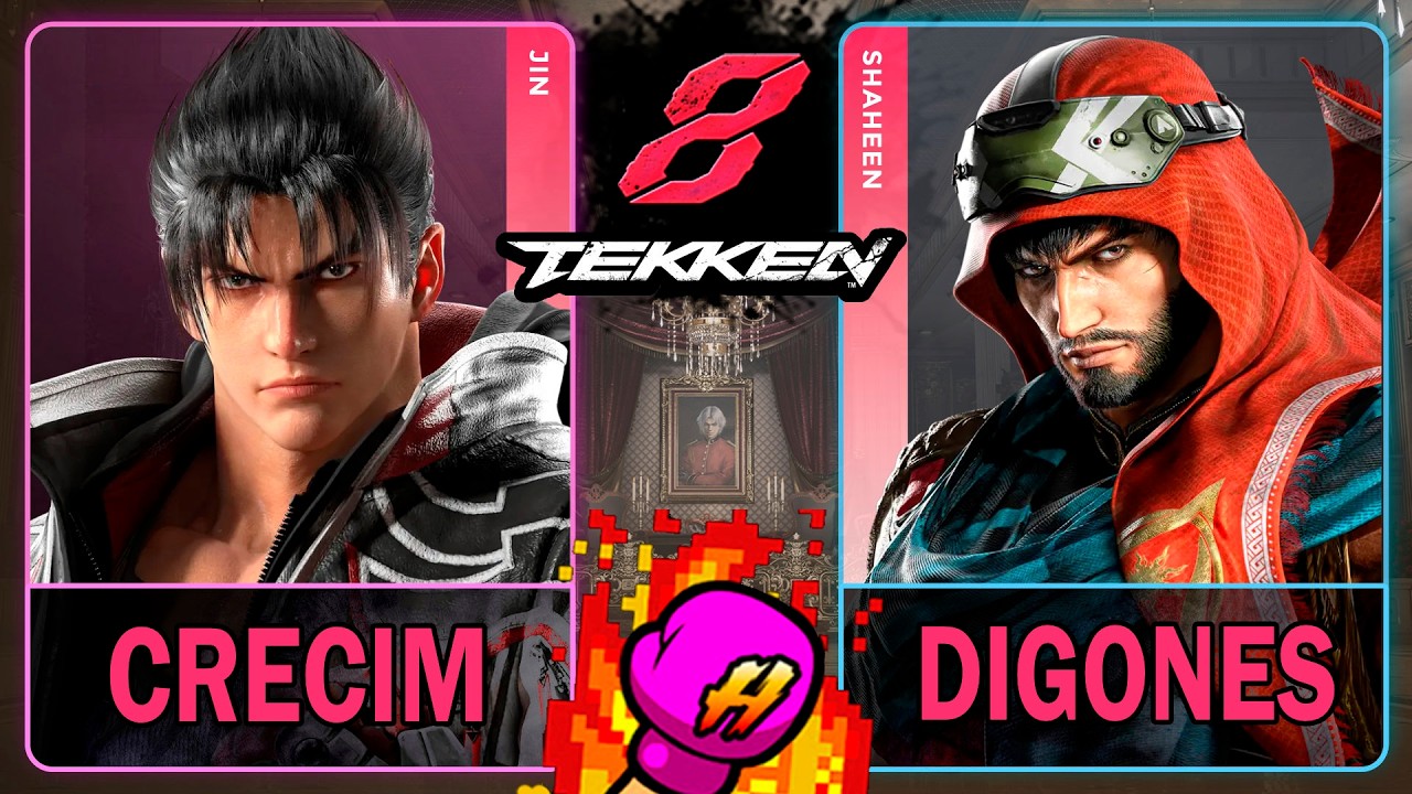 Tekken 8 Crecim (JIN) VS Digones (SHAHEEN)🥊 鉄拳8🥊4K 60ᶠᵖˢ🥊T8🥊TK8 