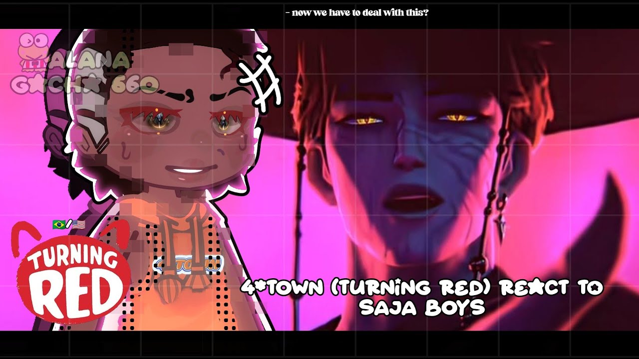 •|4*Town React to SAJA BOYS ( K-Pop Demon Hunters) |• GACHA CLUB 🇧🇷/🇺🇲